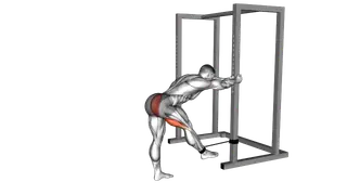Band Bent over Hip Extension exercise