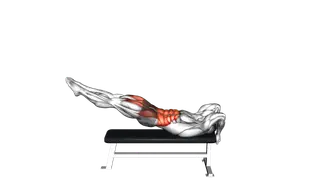 Leg Raise Dragon Flag exercise