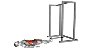 Band Reverse Crunch exercise