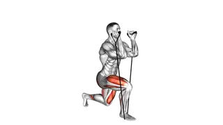 Band Split Squat exercise