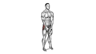 Band Cross Abduction exercise