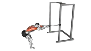 Band Bent Over Lat Pulldown