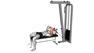Cable Lying Triceps Extension (with Rope)