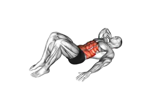 Alternate Oblique Crunch exercise
