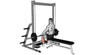 Smith Seated Calf Raise