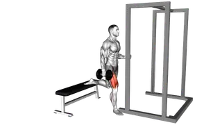 Dumbbell Assisted Bulgarian Split Squat exercise