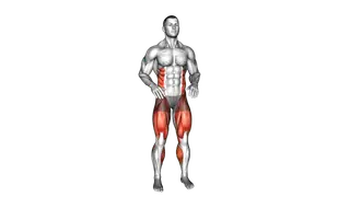 Bodyweight Knee To Hand Tap exercise