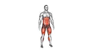 Bodyweight Squat to Front Leg exercise
