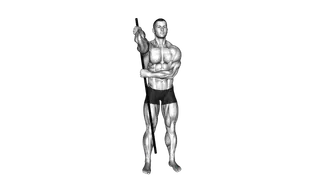 PVC Front Rack Stretch exercise