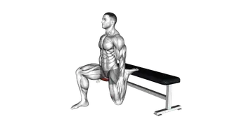 Hip Flexor Stretch Rear foot elevated exercise
