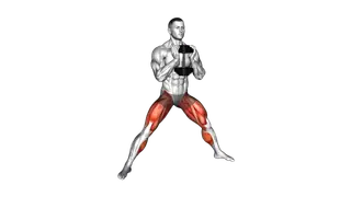 Dumbbell Cossack Squats exercise