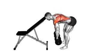 Dumbbell Head Supported Row