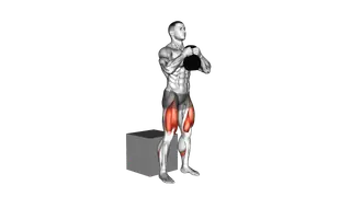 Kettlebell Box Squat exercise