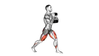 Dumbbell Goblet Split Squat exercise