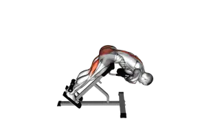 Weighted Hyperextension exercise