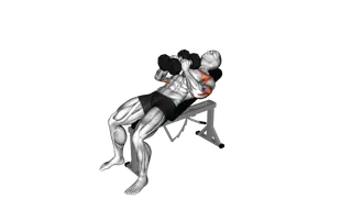 Dumbbell Incline Squeeze Press exercise