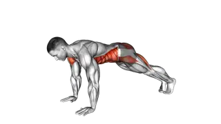 Alternate Single Leg Raise Plank exercise