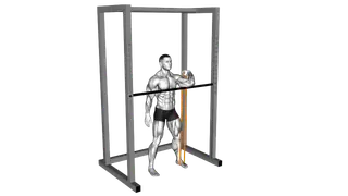 Resistance Band Assisted Front Rack Stretch exercise