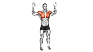 Bodyweight Standing Fly exercise