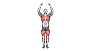 Standing March with Shoulders Extension exercise