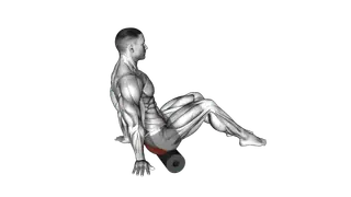 Roll Glutes Sitting on Floor