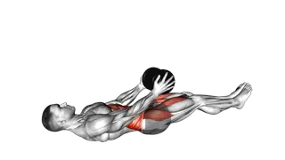 Dumbbell Crunch Hold with Legs Off exercise