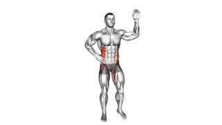 Standing Side Crunch Elbow to Knee