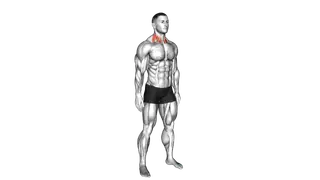 Backward Forward Turn to Side Neck Stretch exercise