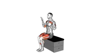 Sitting Incline Press StepOut on a padded stool exercise