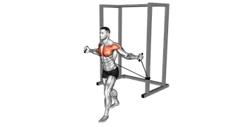 Band Incline Chest Fly exercise