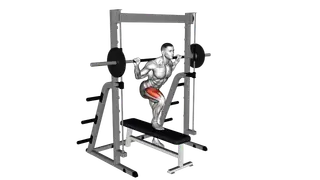 Smith Lateral Step Up exercise