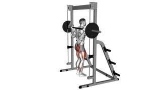 Smith Rear Lunge exercise