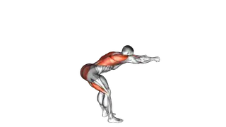 Bodyweight Good Morning Row exercise