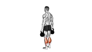 Kettlebell Standing Calf Raise exercise