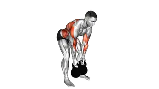 Kettlebell Bent over Alternate Twist Row exercise