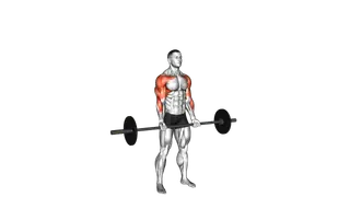 Barbell Curl Press Extension exercise