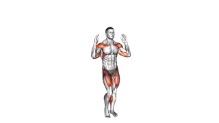 Arm Raise Step in Place exercise