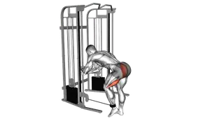 Cable Donkey Kickback exercise