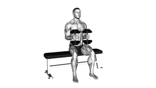 Dumbbell Seated External Rotation exercise