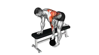 Kettlebell Bent over Row exercise