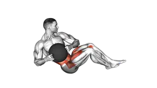Medicine Ball Russian Twist (legs up)