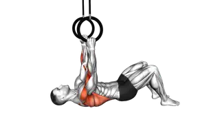 Ring Bent Knee Inverted Row