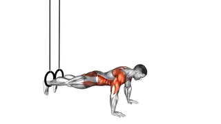 Ring Push Up to Side Plank exercise