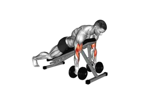 Dumbbell Prone Alternate Hammer Curl exercise