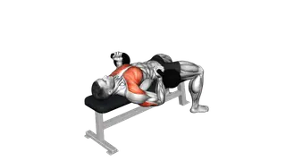 Kettlebell Reverse Bench Press exercise