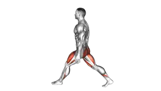Bodyweight Low Split Squat exercise