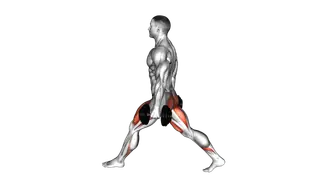 Dumbbell Low Split Squat exercise