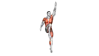 Jumping Air Bike Arm Swing exercise