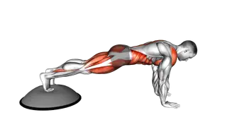 Bosu Ball Mountain Climber exercise