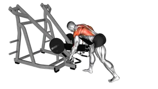 Lever Bent Over Row (with chest support) exercise
